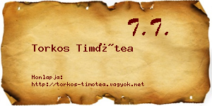Torkos Timótea névjegykártya